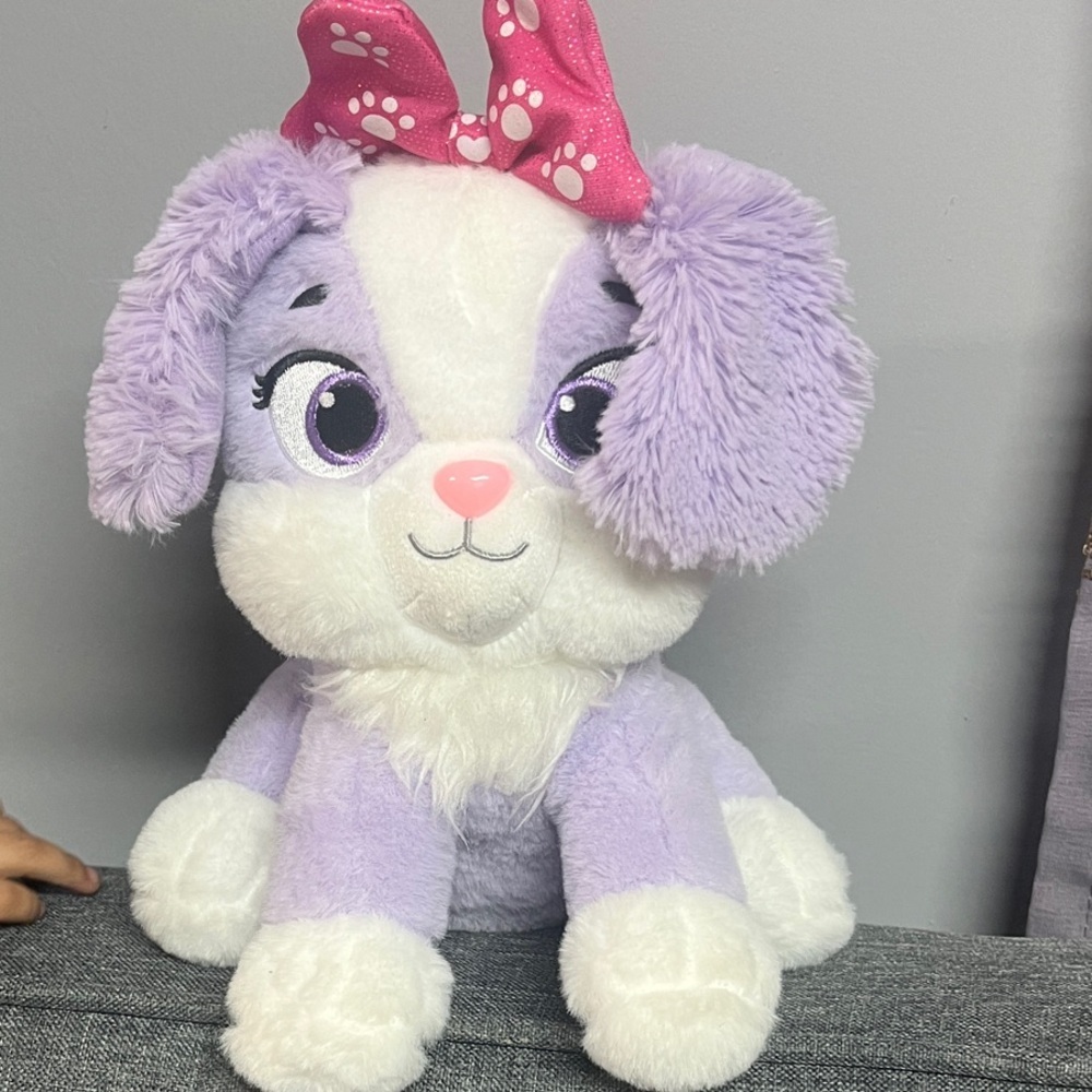 Disney Junior Minnie Mouse Creampuff Pet Purple Dog Interactive Plush Toy - Picture 4 of 5